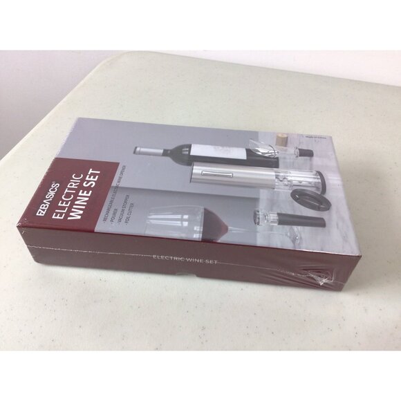 Electric Wine Opener Set Rechargeable Corkscrew New - Picture 3 of 6